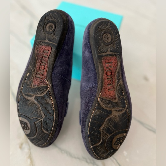 Born Blue Suede Loafer braided sz 6.5 - Picture 4 of 9
